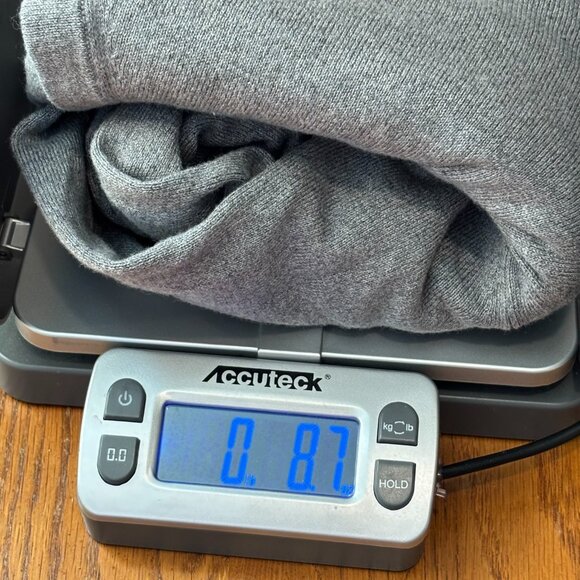 Banana Republic Luxury Womens Sweater Large Gray Silk Cashmere Blend Prep 18606 - Picture 7 of 7